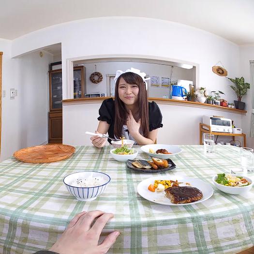 Japanese maid for desert VR Porn Video