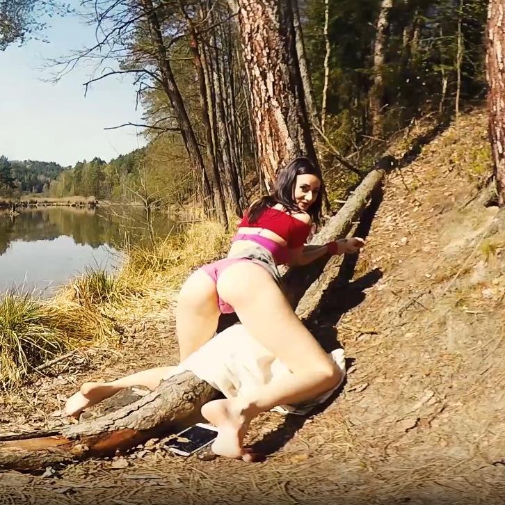 She loves to play outdoors VR Porn Video