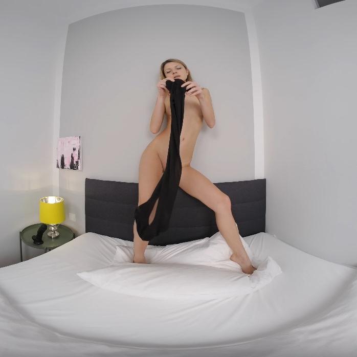 She stares straight at you VR Porn Video